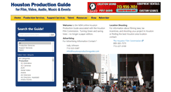 Desktop Screenshot of houstonproductionguide.com