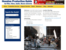 Tablet Screenshot of houstonproductionguide.com